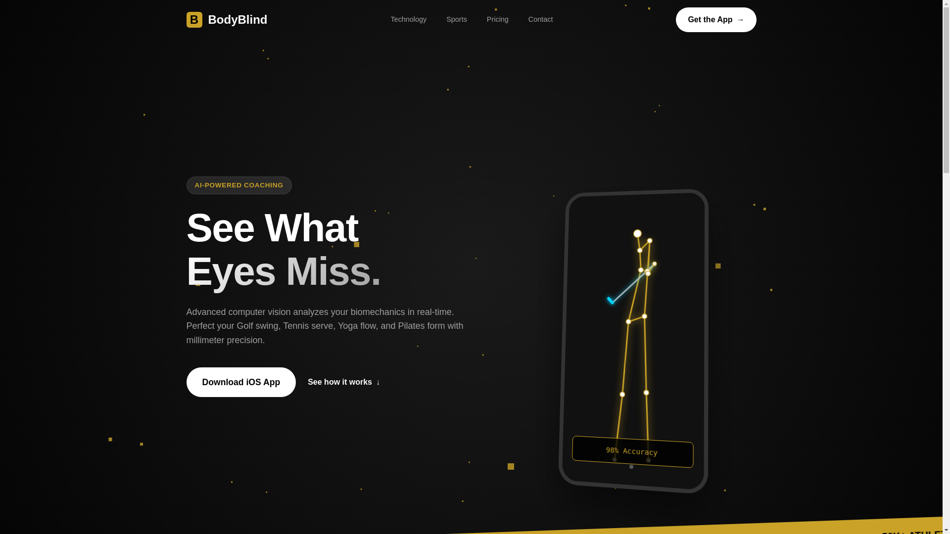 website screenshot of https://bodyblind.app/
