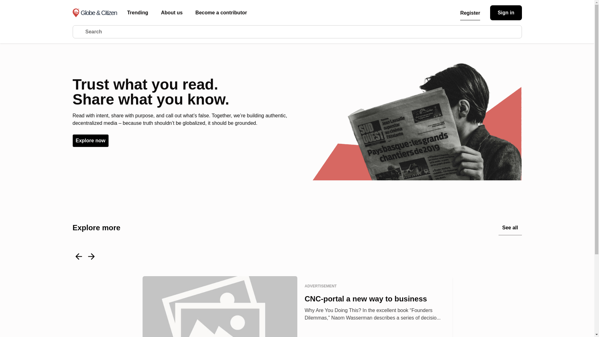 website screenshot of https://globe-and-citizen.pages.dev/