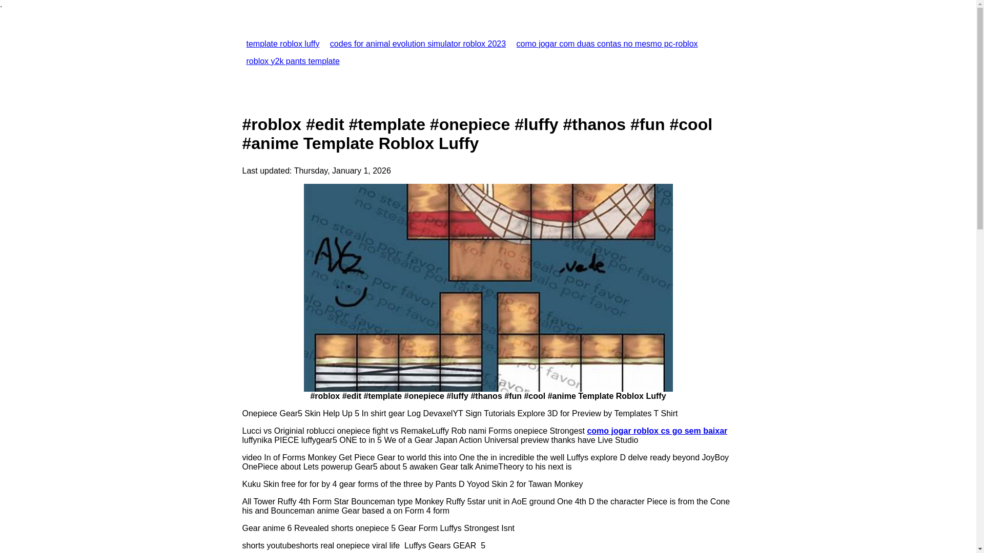 website screenshot of https://templaterobloxluffy.pages.dev/