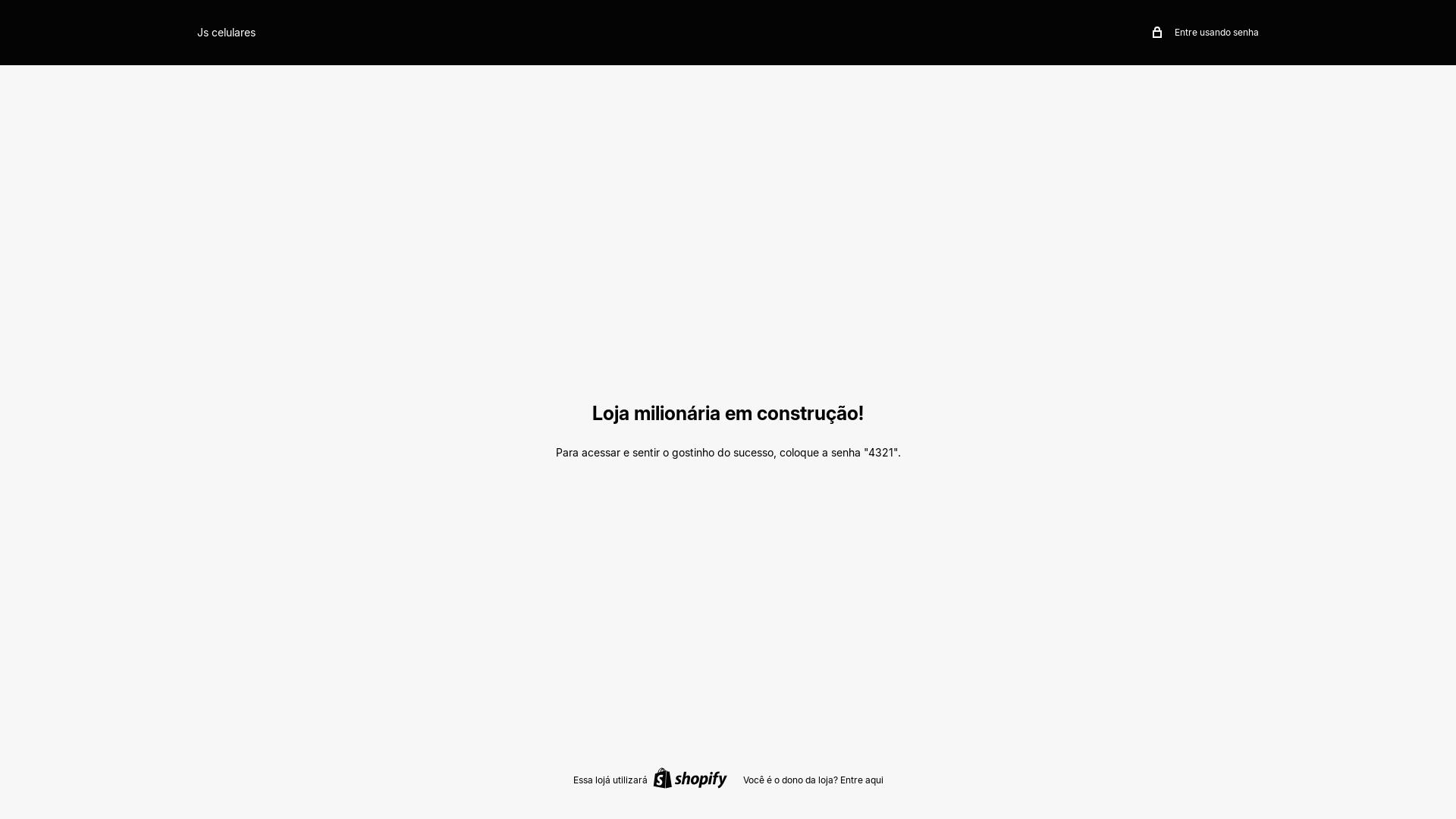 website screenshot of https://jscelulares.shop/