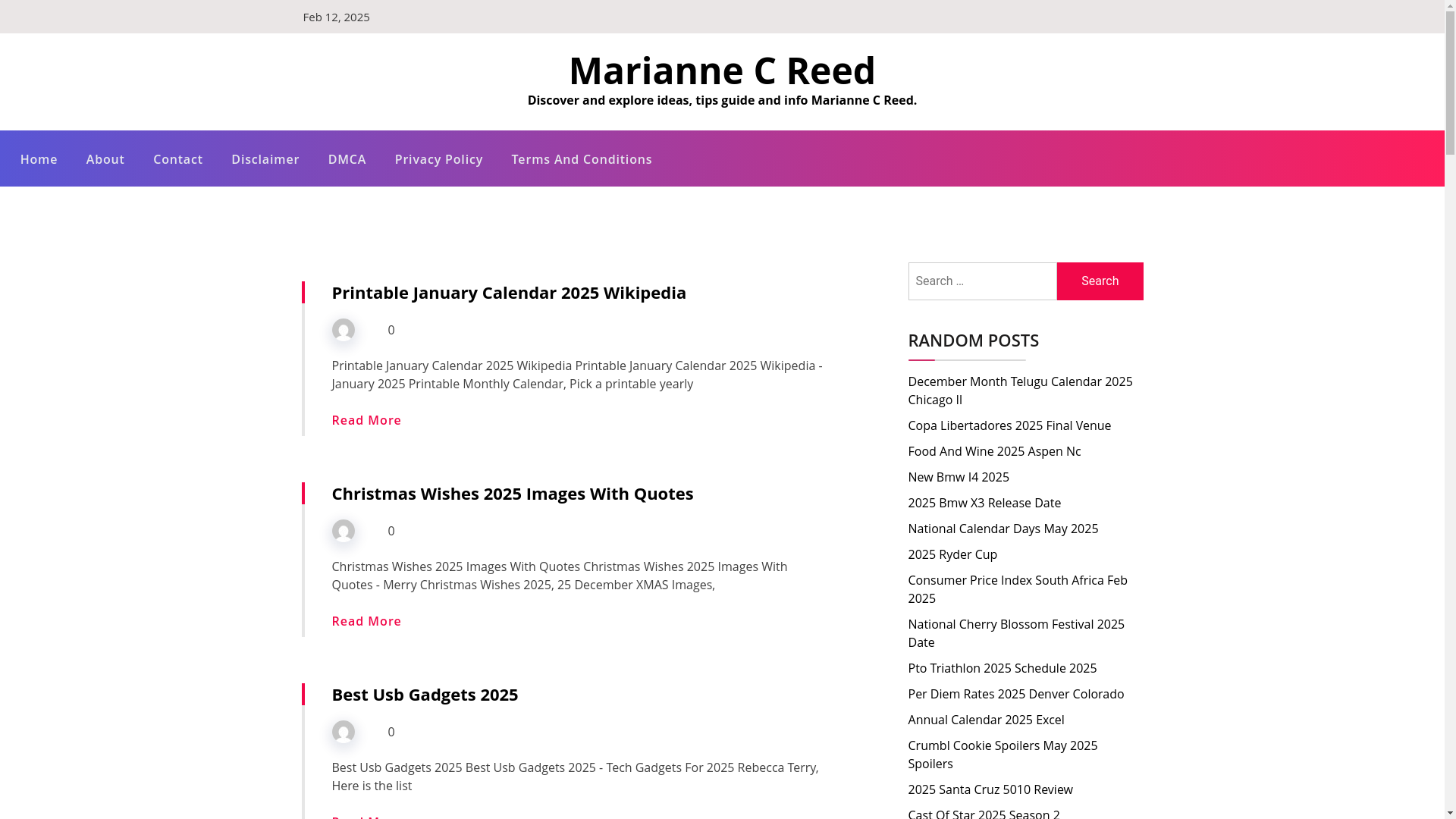 website screenshot of https://mariannecreede.pages.dev/
