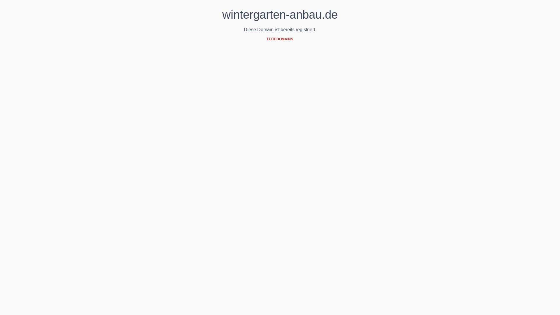 website screenshot of https://wintergarten-anbau.de/