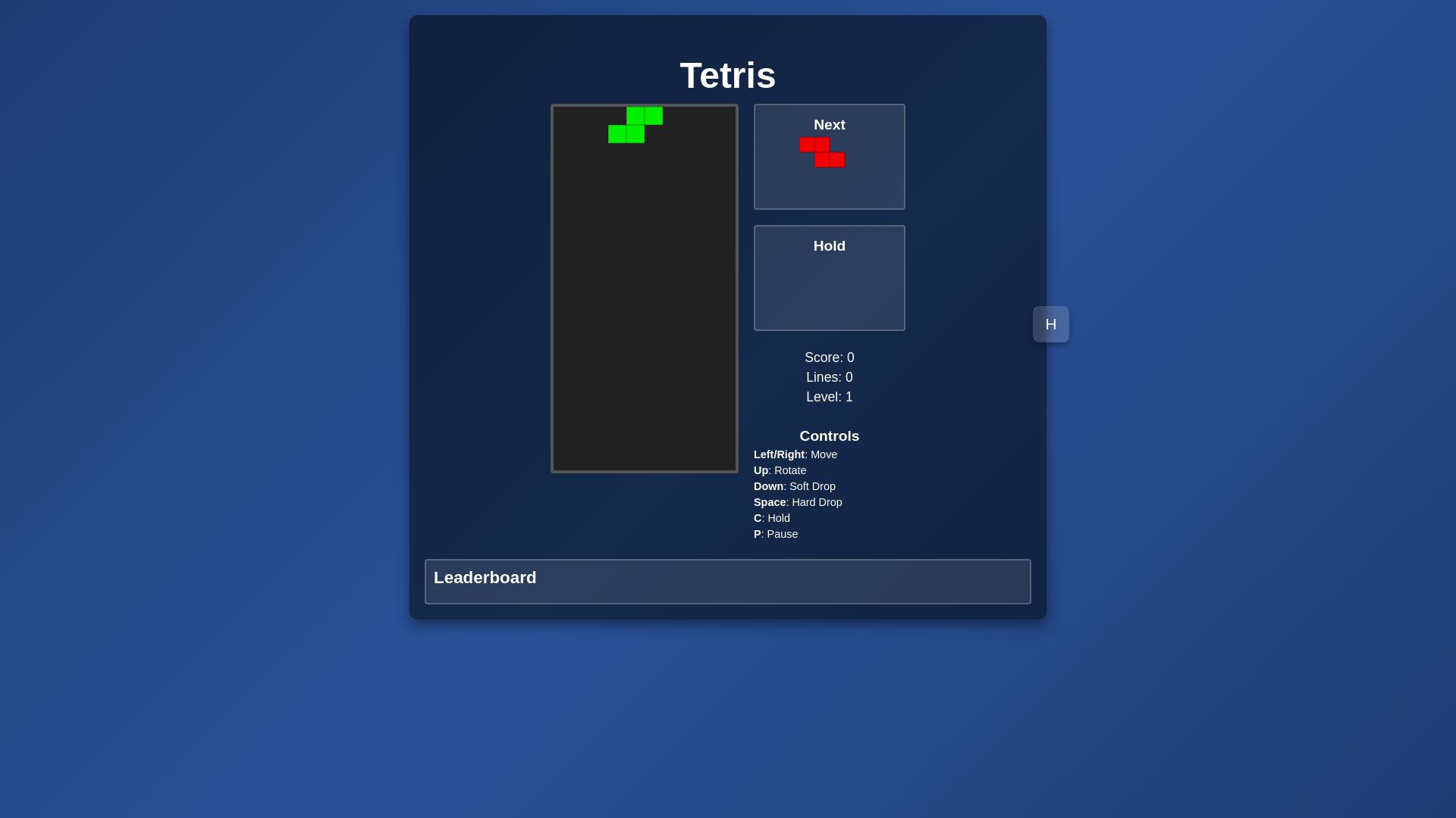 website screenshot of https://tetrisnew.pages.dev/