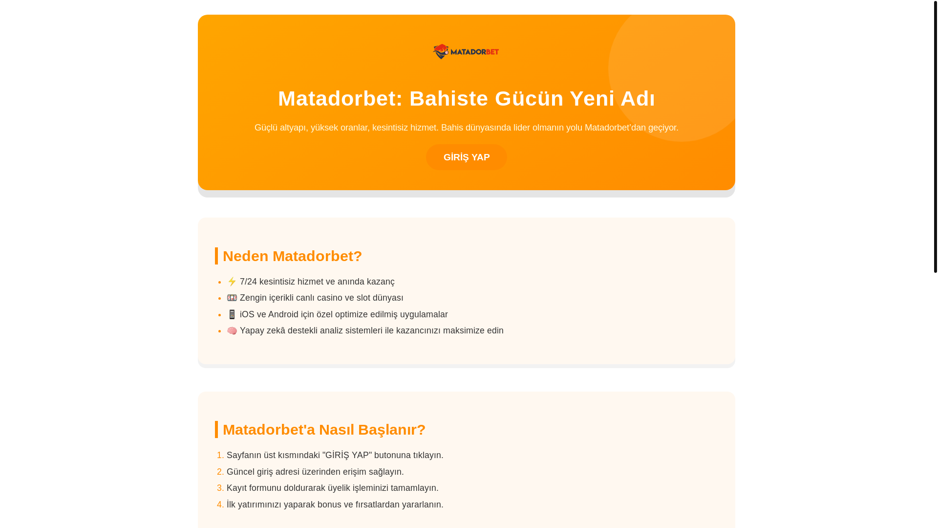 website screenshot of https://trmatadorbet.net/