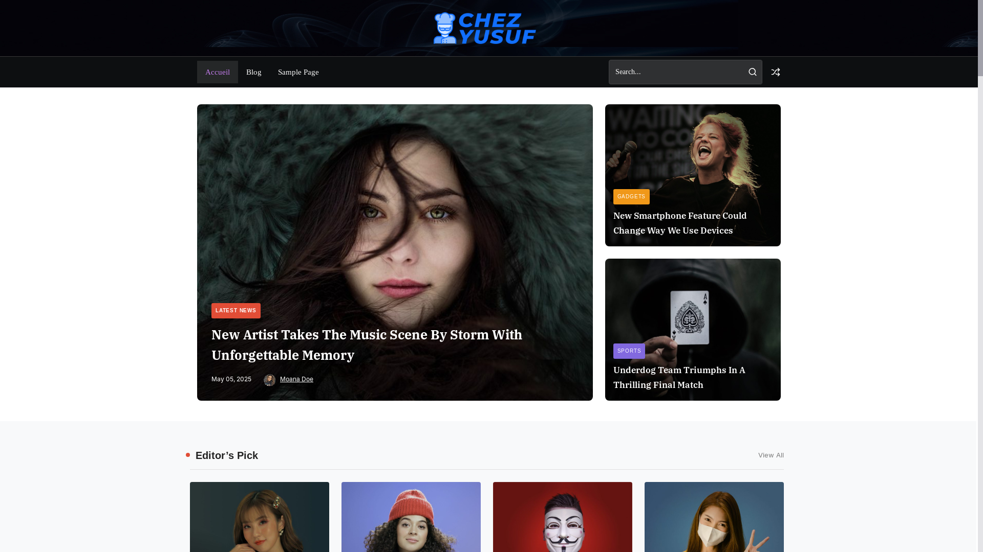website screenshot of https://chez-yusuf.fr/