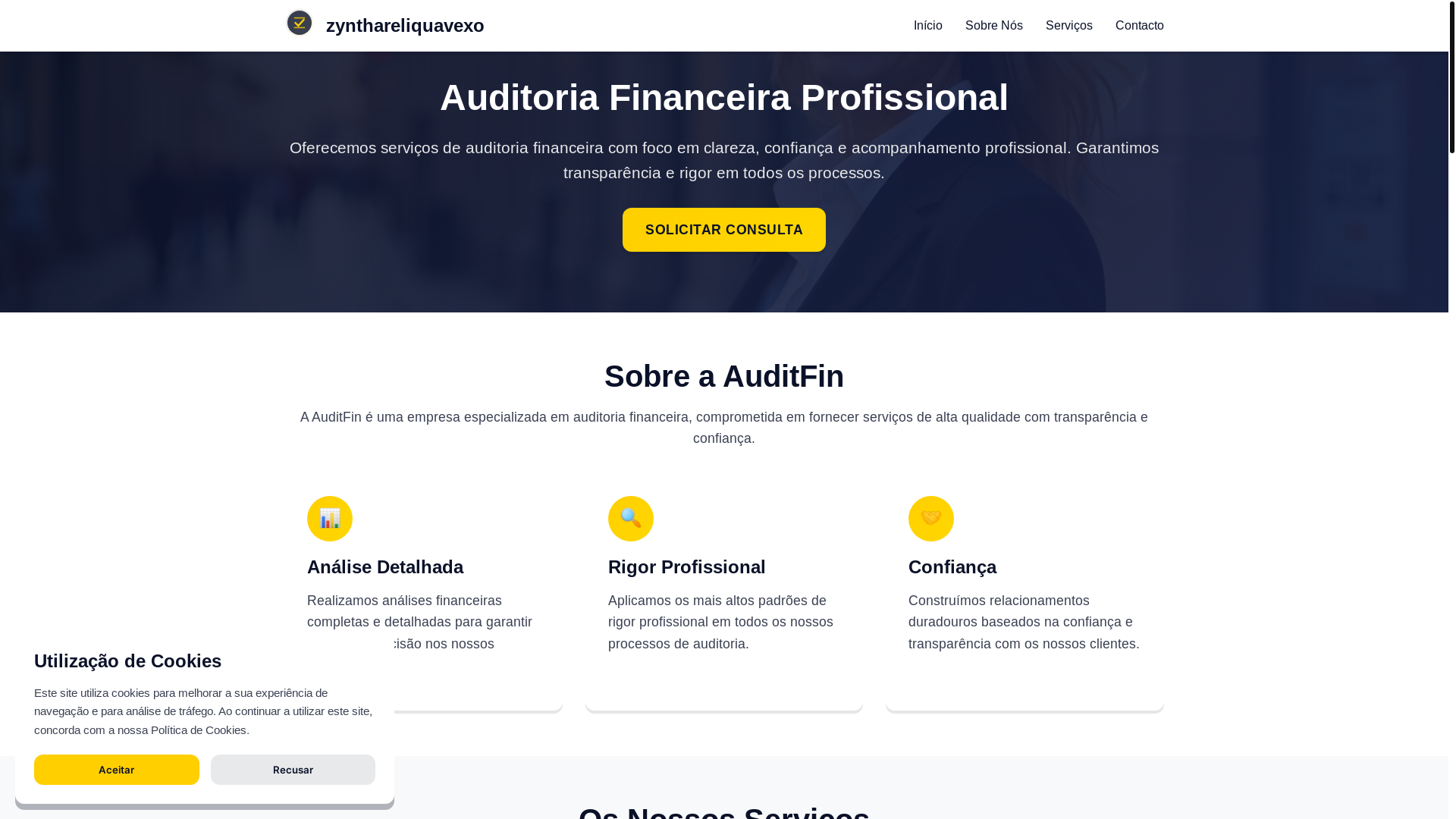 website screenshot of https://zynthareliquavexo.com/