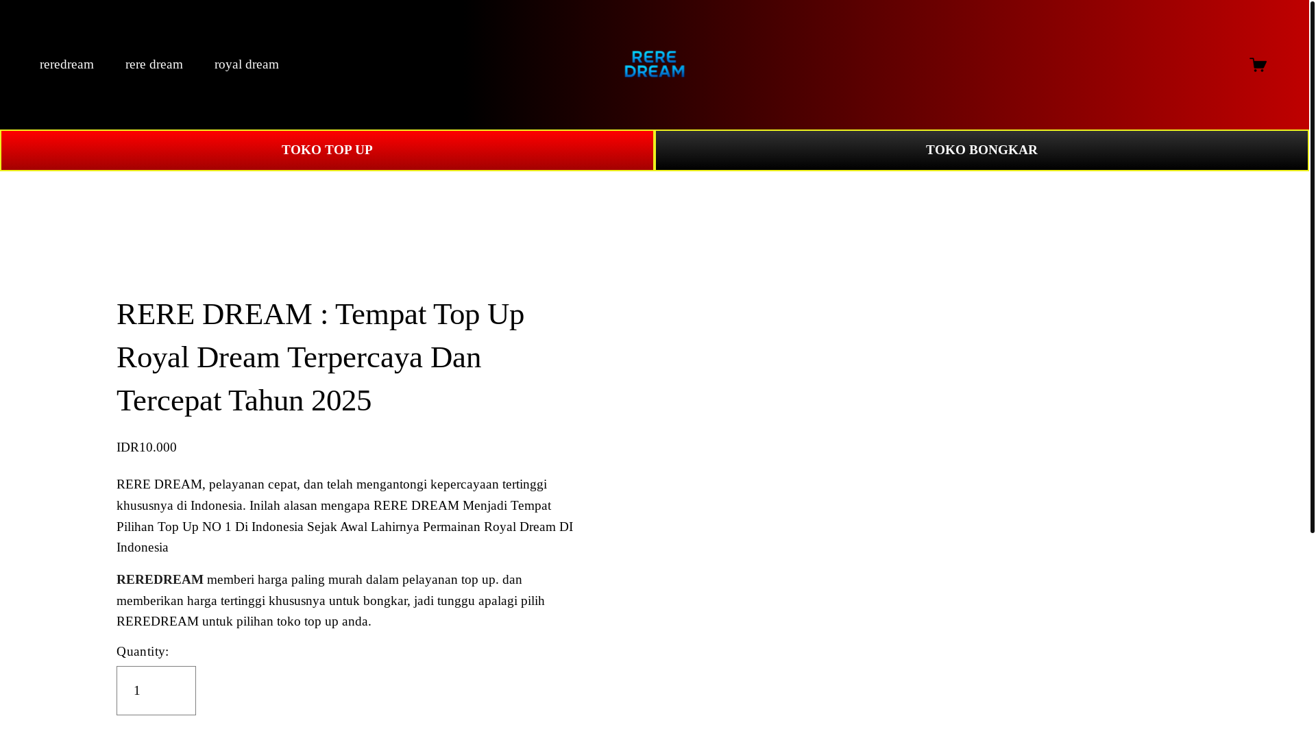 website screenshot of https://reredreamtopuproyaldreamterpercaya.pages.dev/