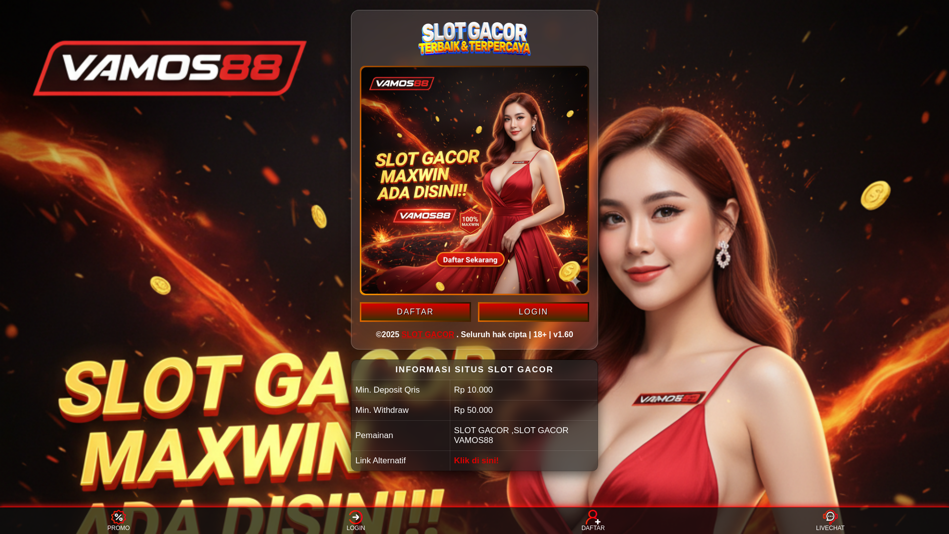 website screenshot of https://vamos88-maxwin.pages.dev/