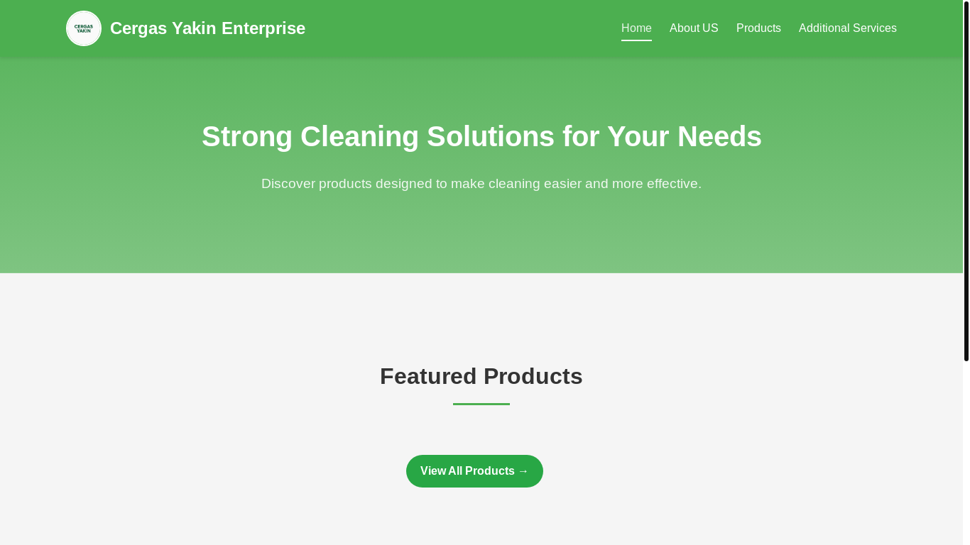 website screenshot of https://cergasyakin.com/