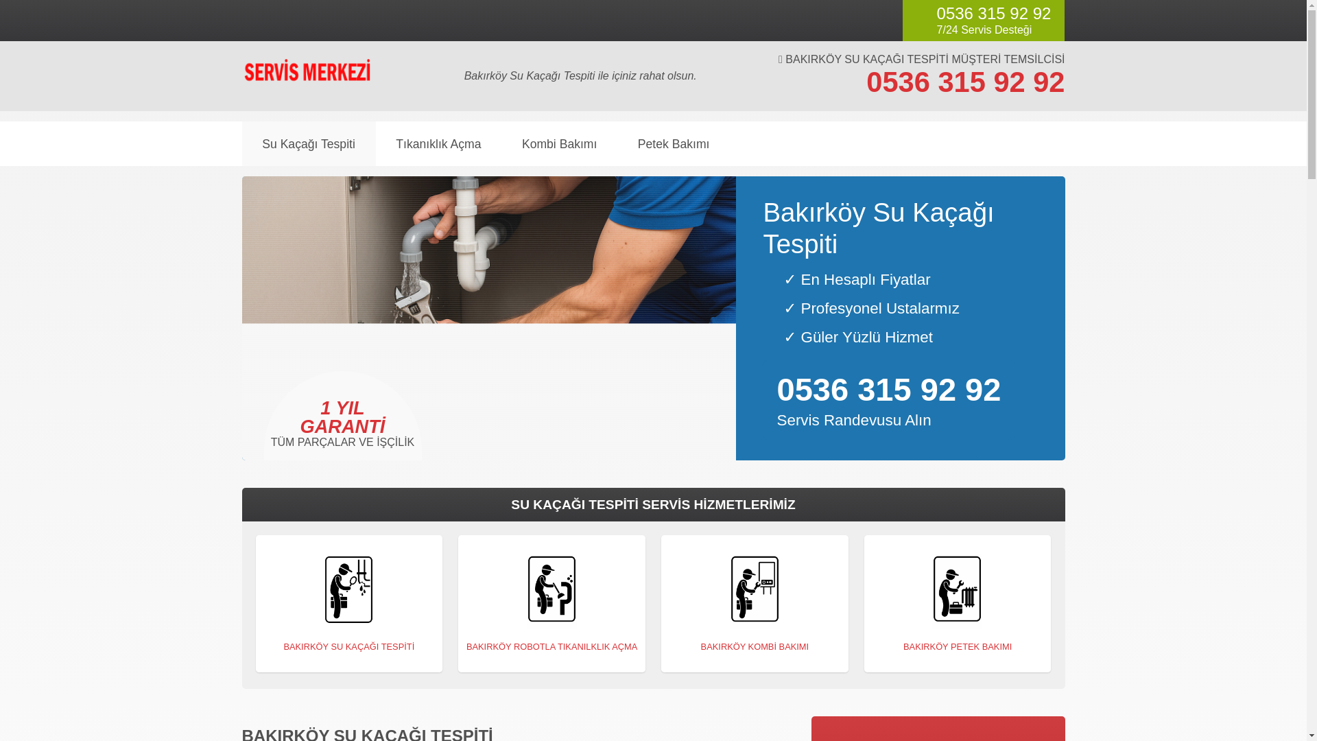 website screenshot of https://bakirkoysukacagitespiti.com.tr/