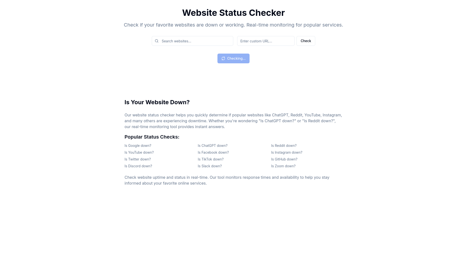 website screenshot of https://downdetect.site/