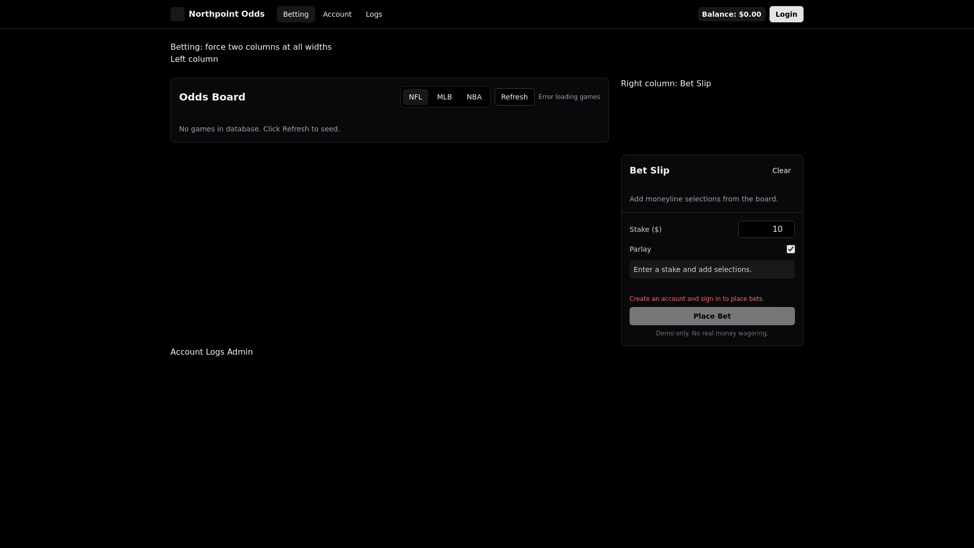website screenshot of https://northpointbetz.pages.dev/
