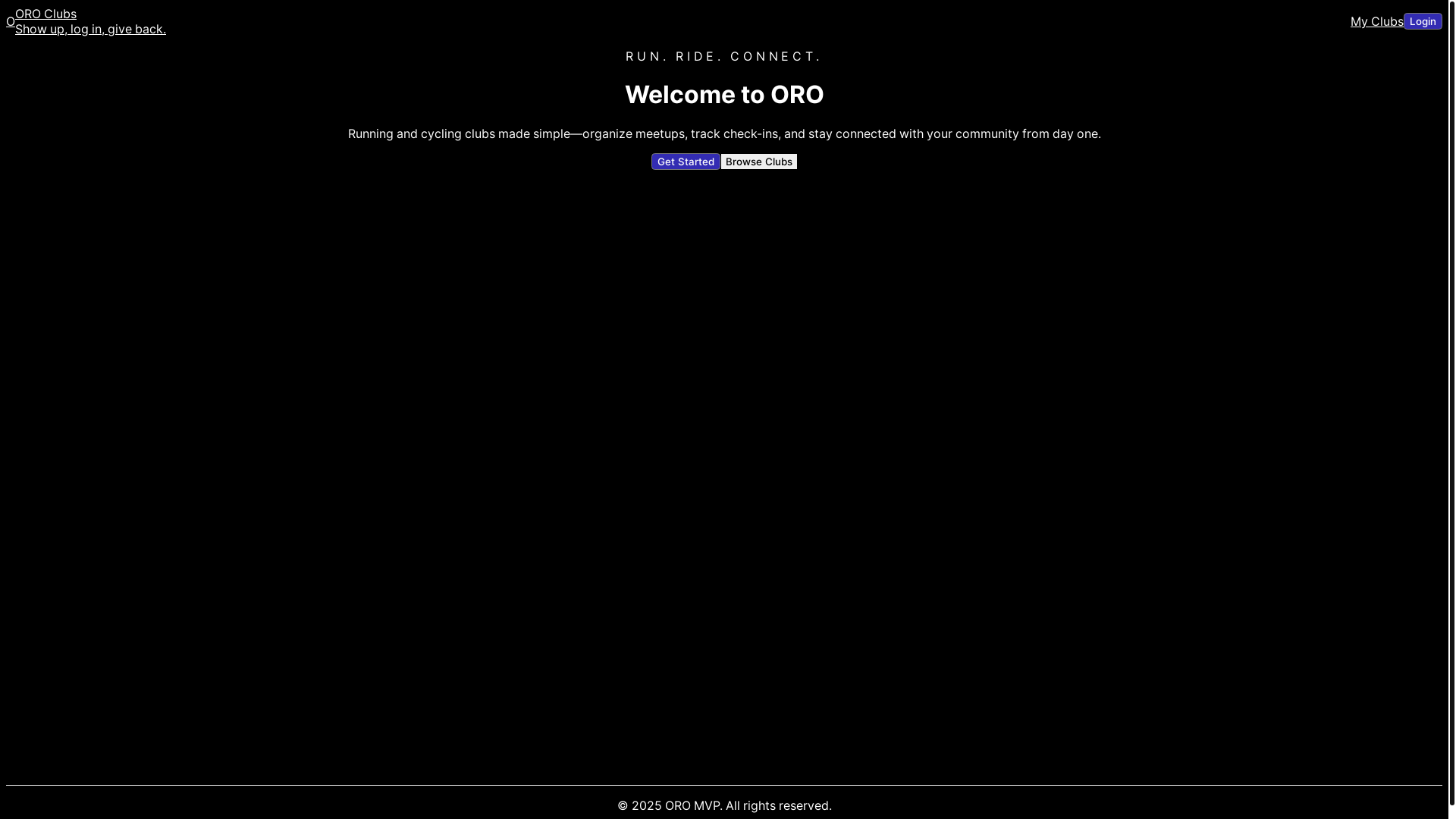 website screenshot of https://oro-dev-frontend.pages.dev/