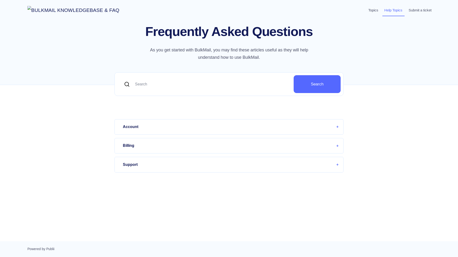 website screenshot of https://static-bulkmail-knowledgebase.pages.dev/
