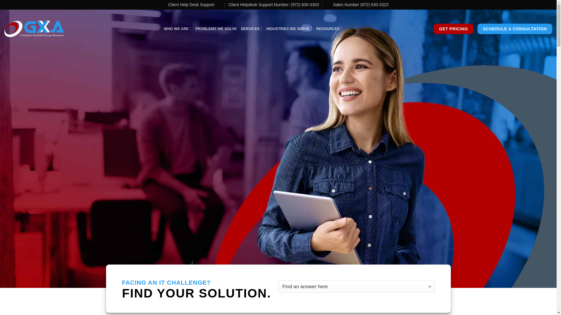 website screenshot of https://getgxait.com/