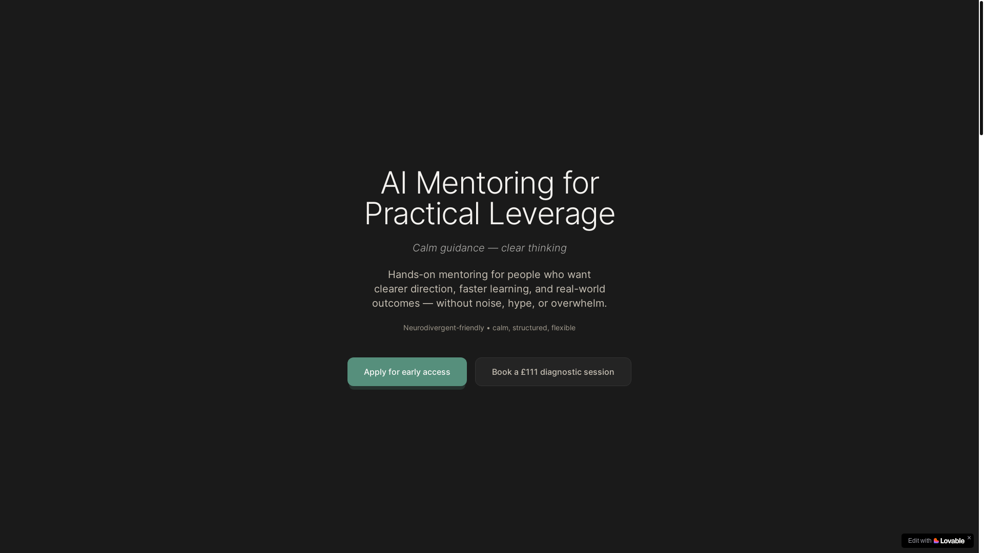 website screenshot of https://calmguidance.pro/