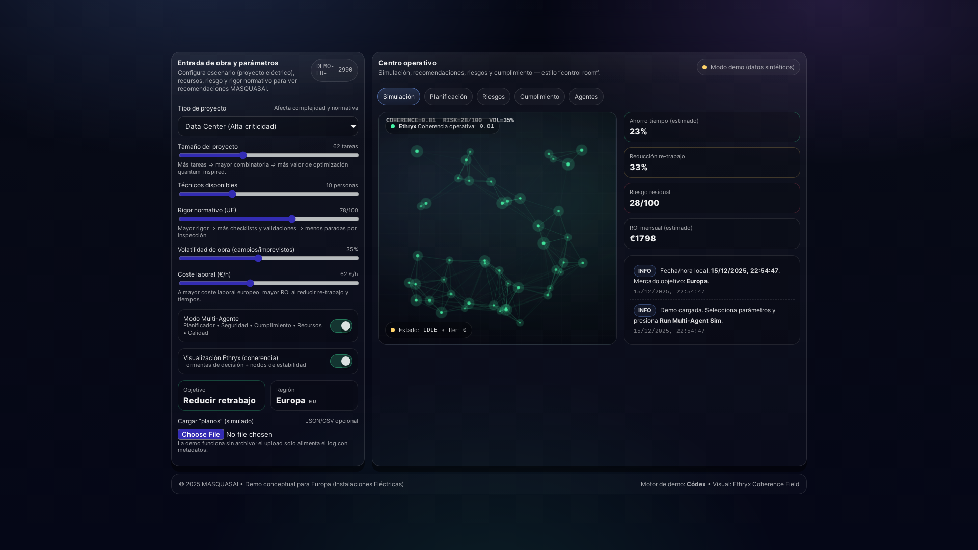 website screenshot of https://electraops.online/