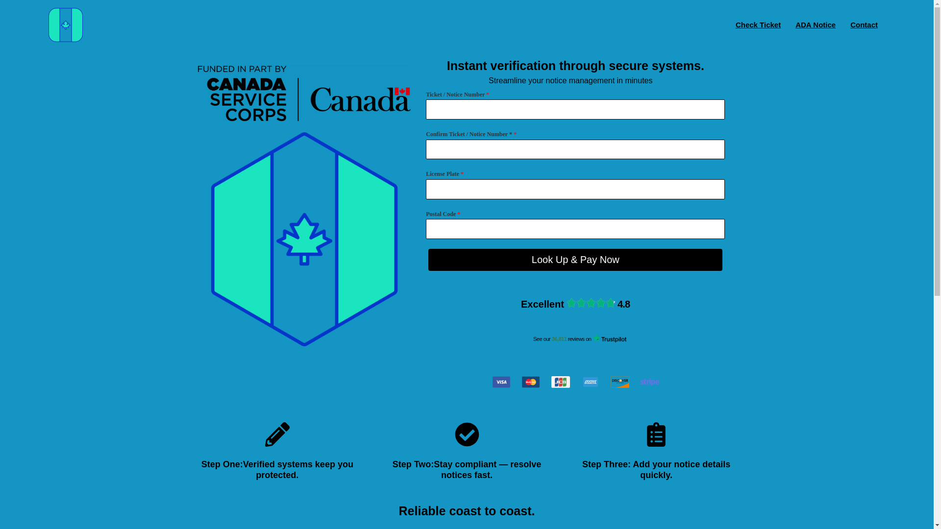 website screenshot of https://noticeca-center.digital/