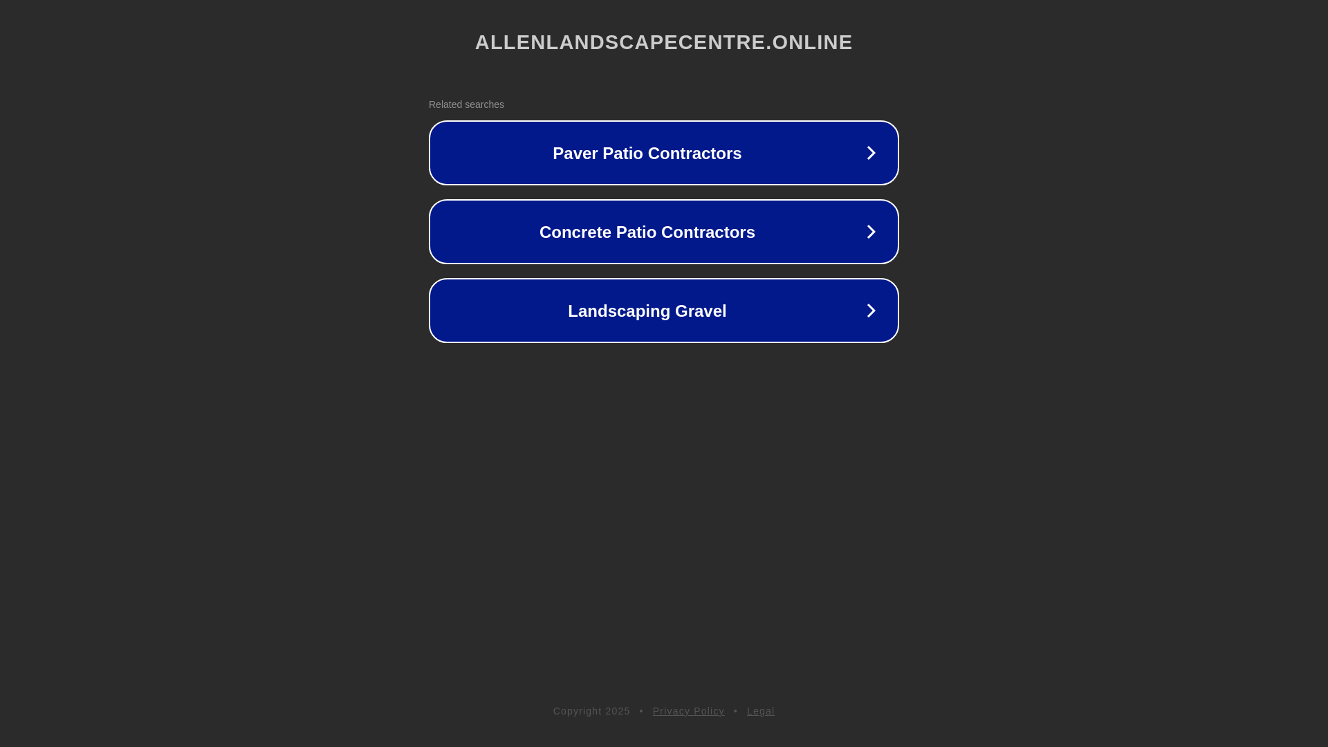 website screenshot of https://allenlandscapecentre.online/