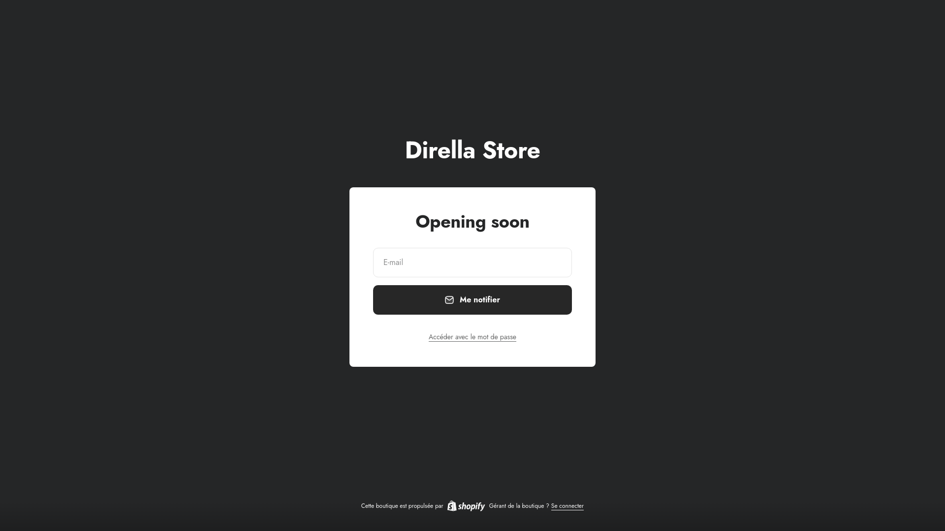website screenshot of https://direllastore.com/