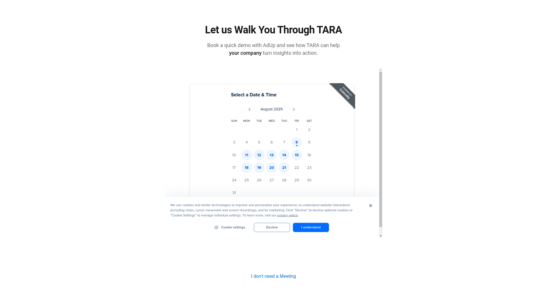 website screenshot of https://meeting-landing.pages.dev/