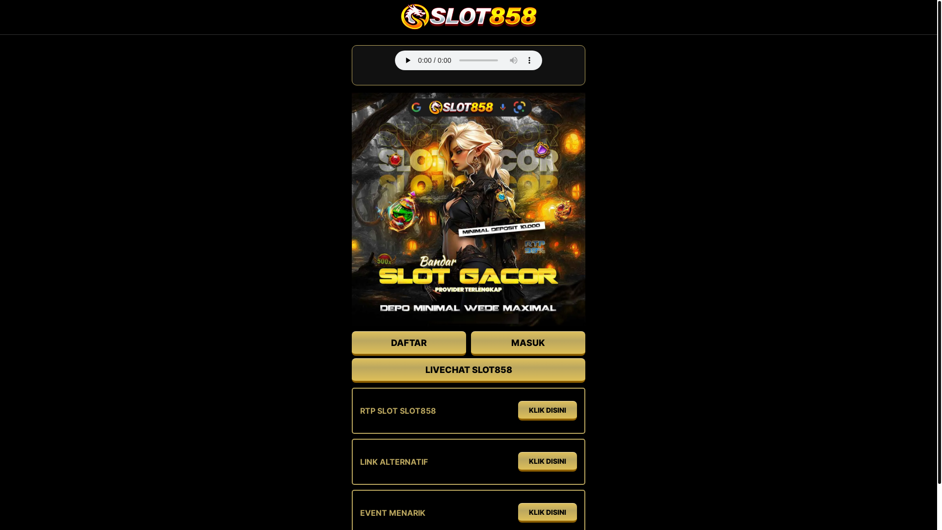 website screenshot of https://slot858love.pages.dev/