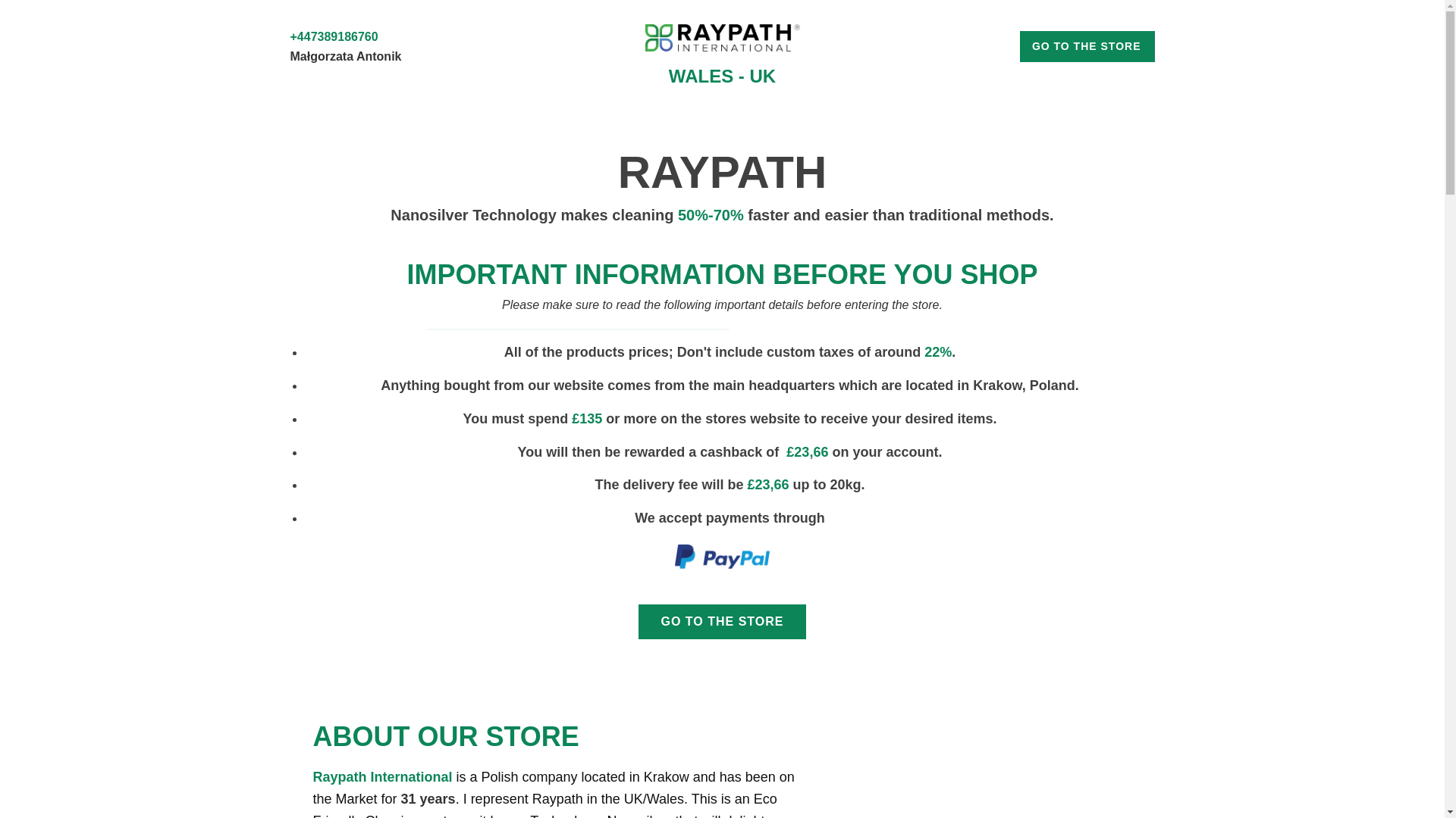website screenshot of https://raypath-ecocleaninghouse.com/