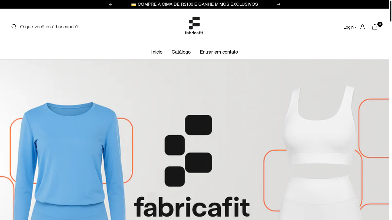 website screenshot of https://usefabricafit.shop/
