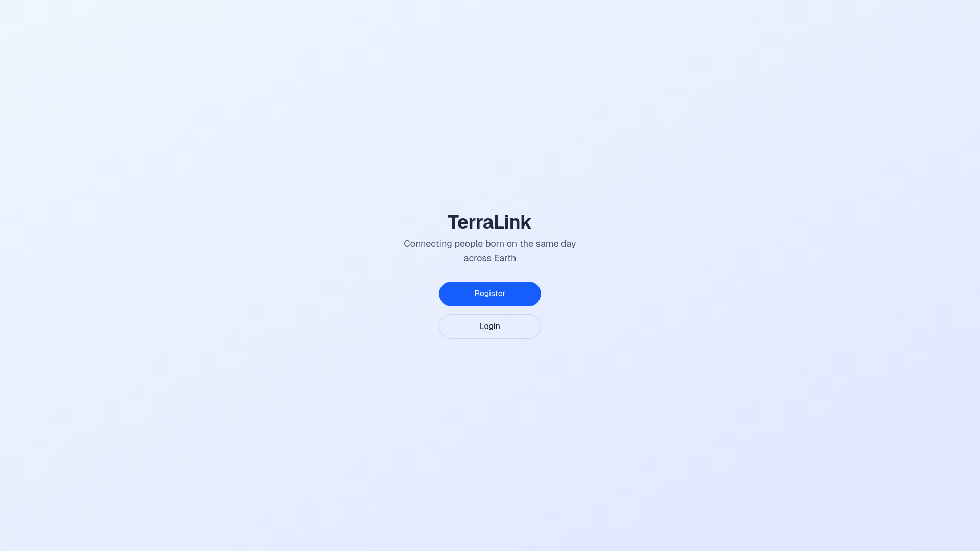 website screenshot of https://terralink.earth/
