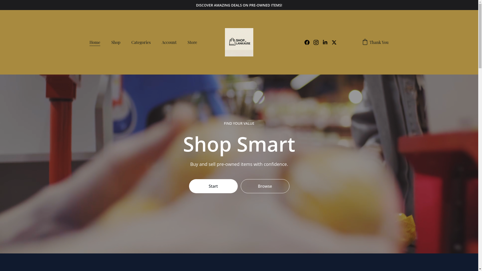 website screenshot of https://lankause.shop/