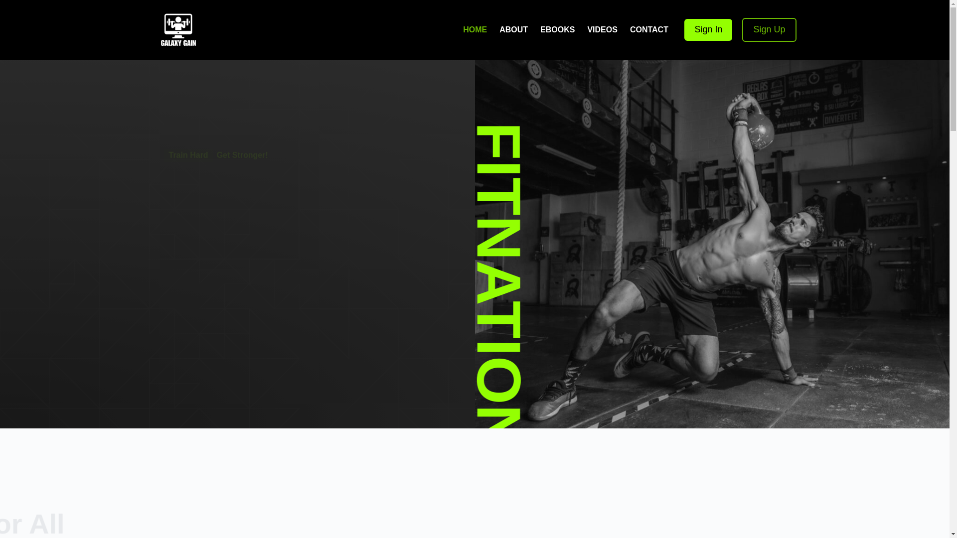 website screenshot of https://galaxygain.co/