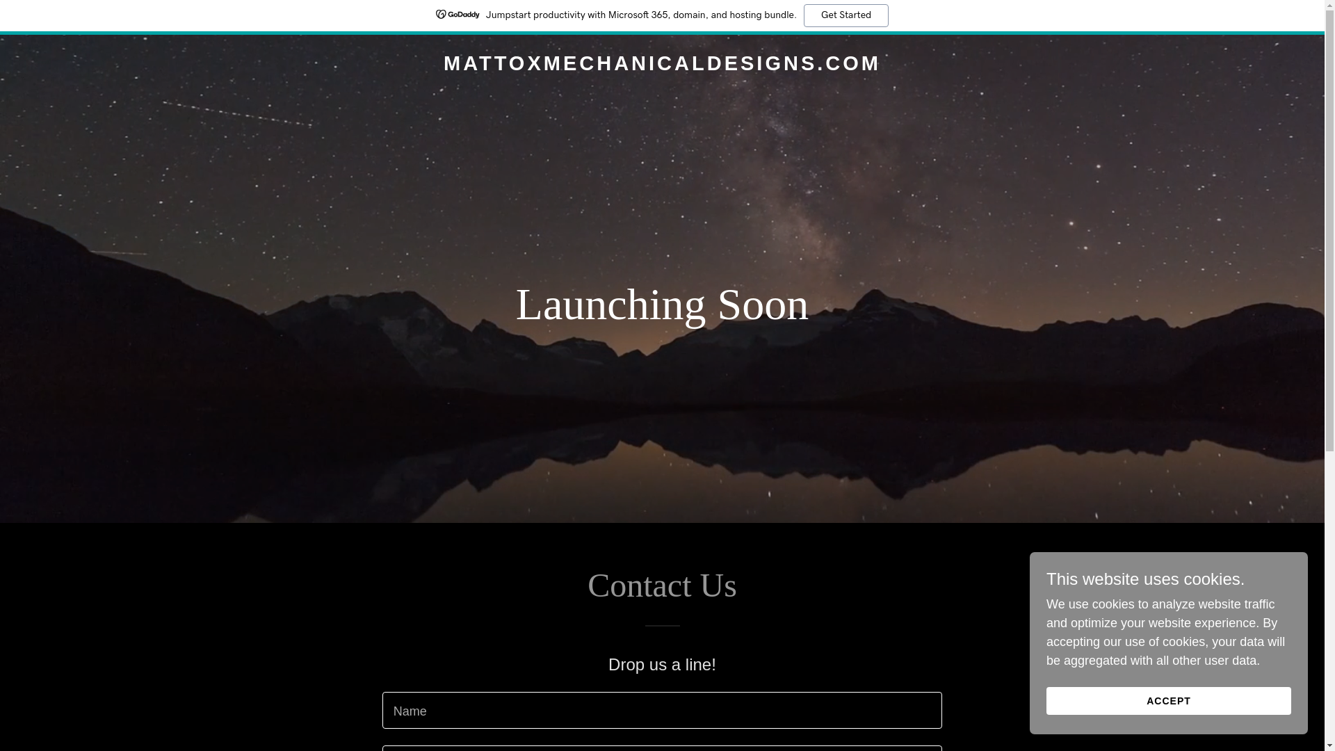 website screenshot of https://mattoxmechanicaldesigns.com/