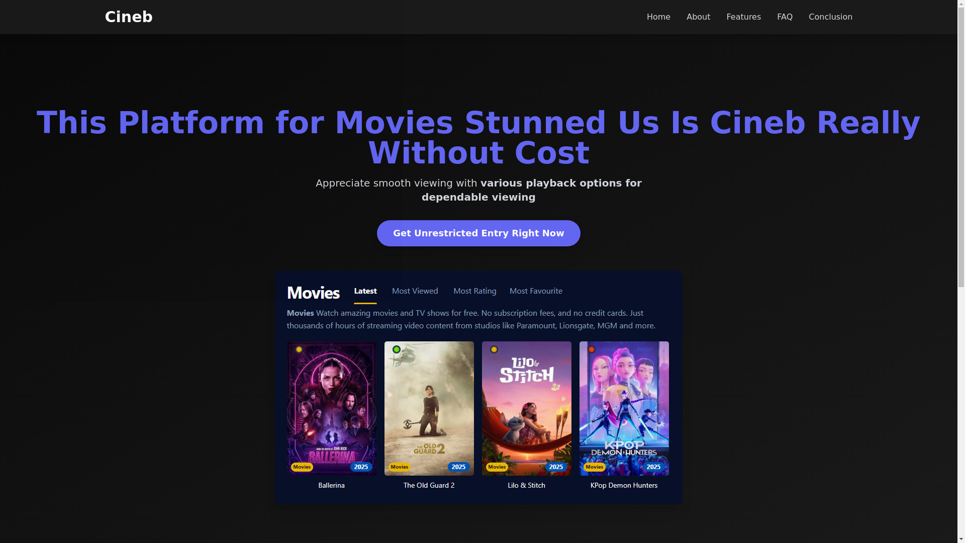 website screenshot of https://cineb-12k0.pages.dev/