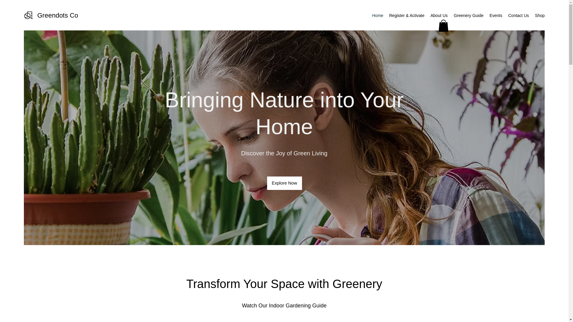website screenshot of https://greendots-co.shop/