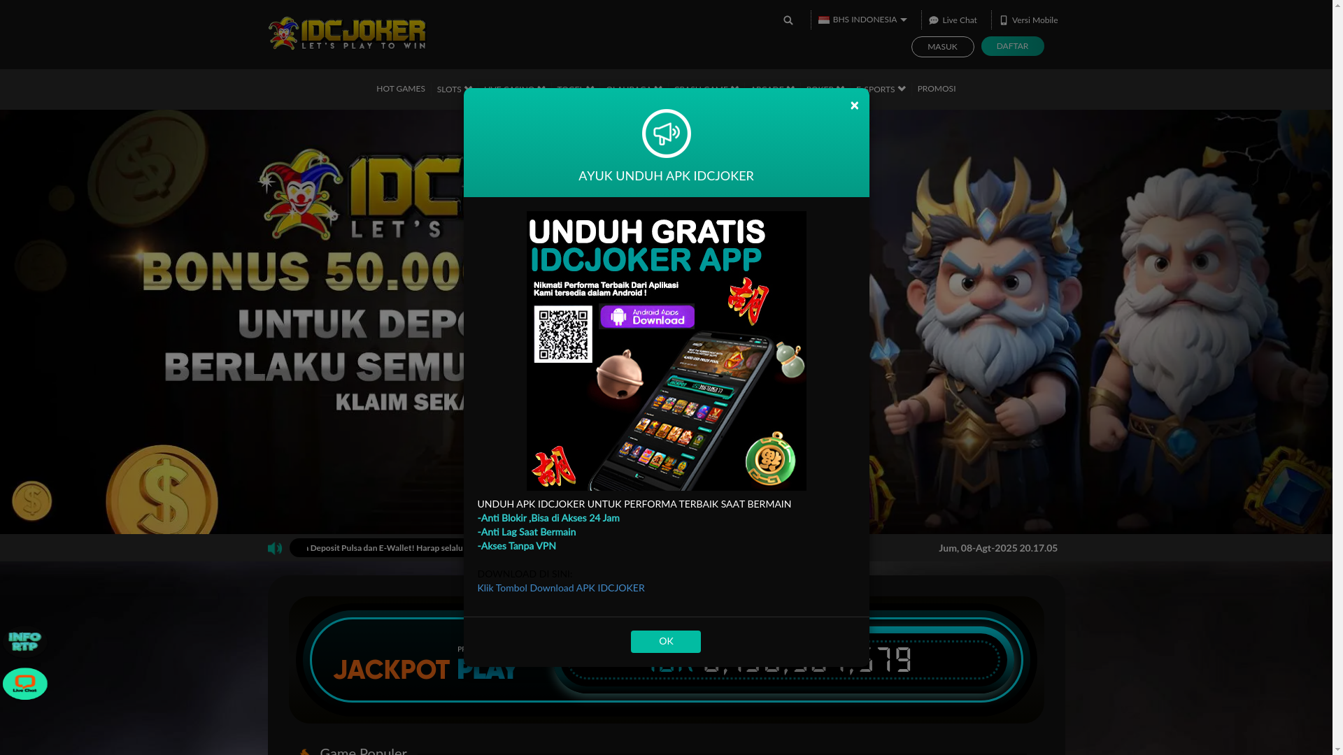website screenshot of https://jokermove.xyz/