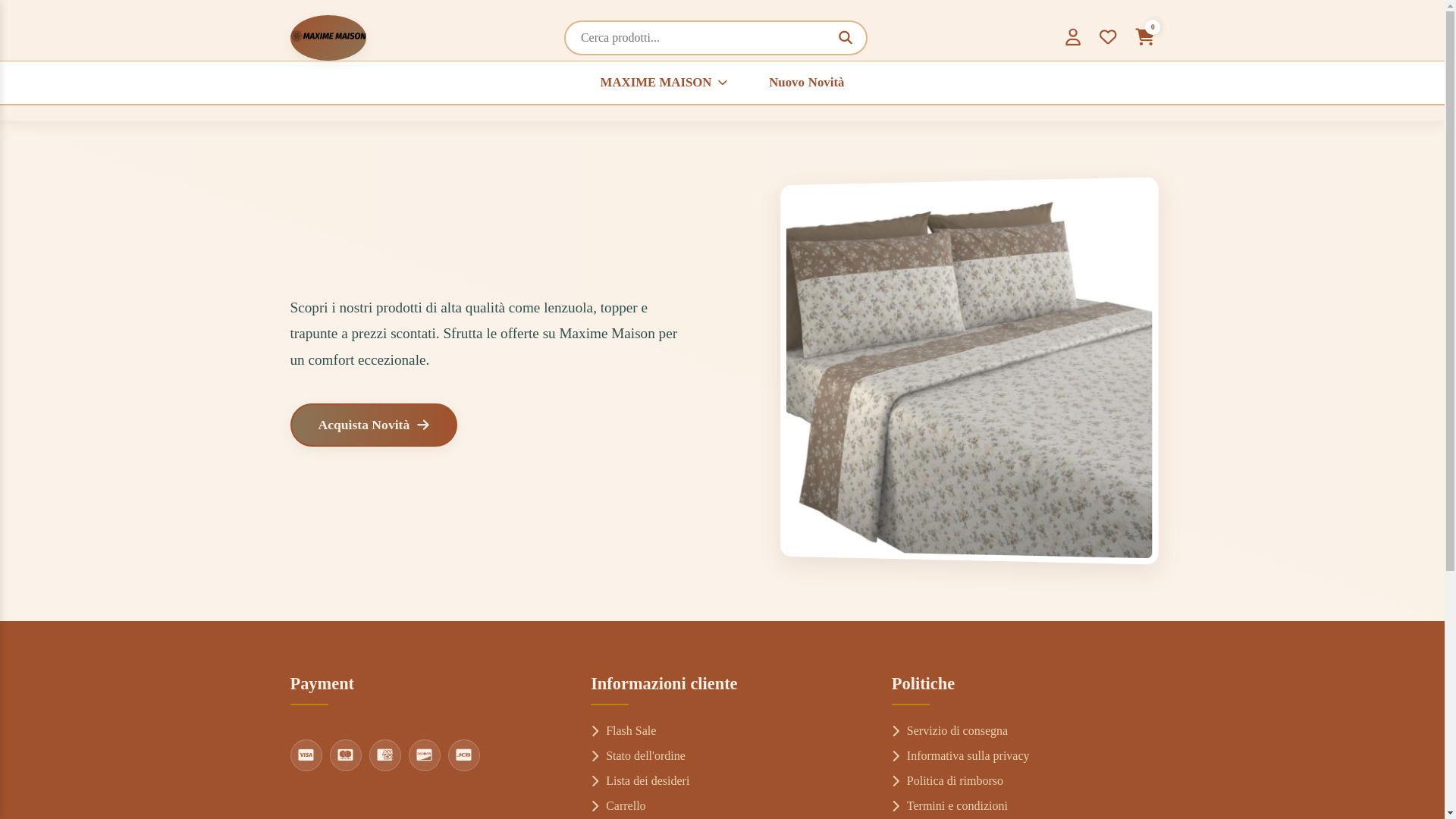 website screenshot of https://leamaximhaus.shop/