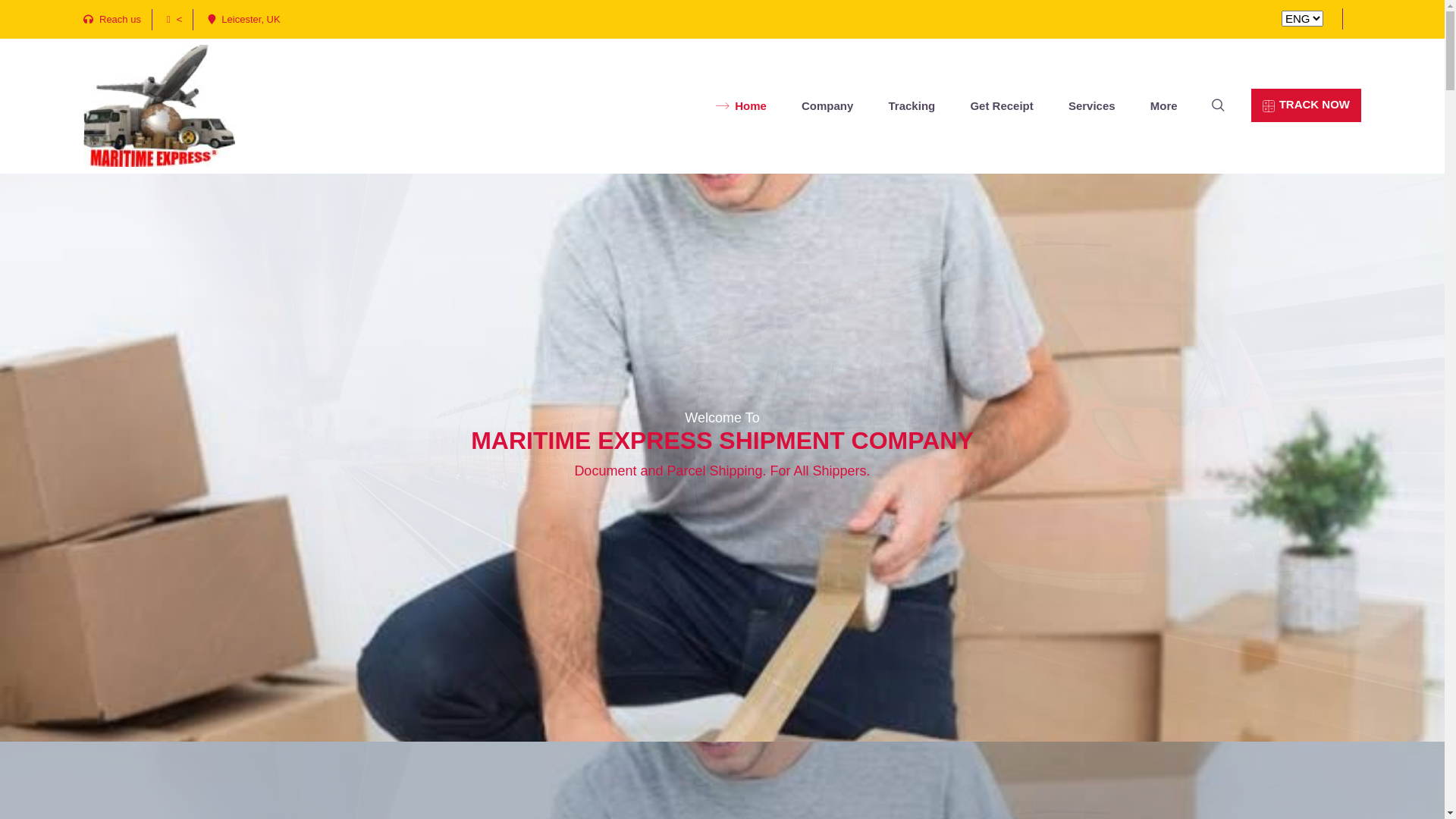 website screenshot of https://maritimeexpressshipmentcompany.com/