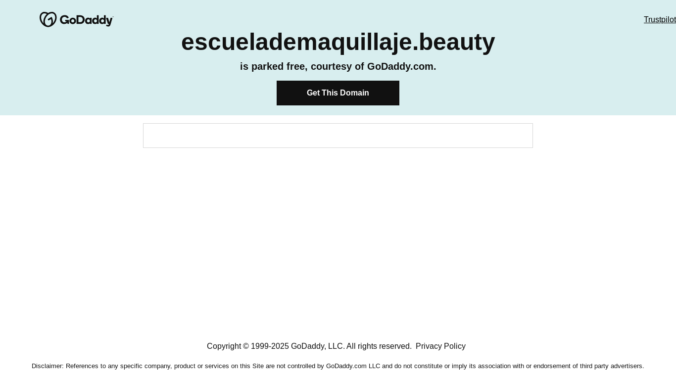 website screenshot of https://escuelademaquillaje.beauty/