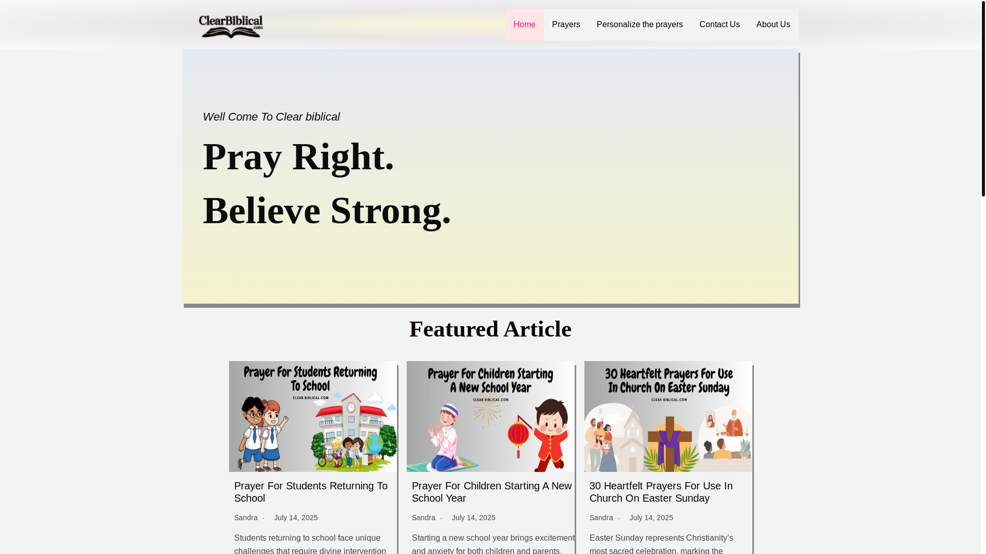 website screenshot of https://clearbiblical.co/