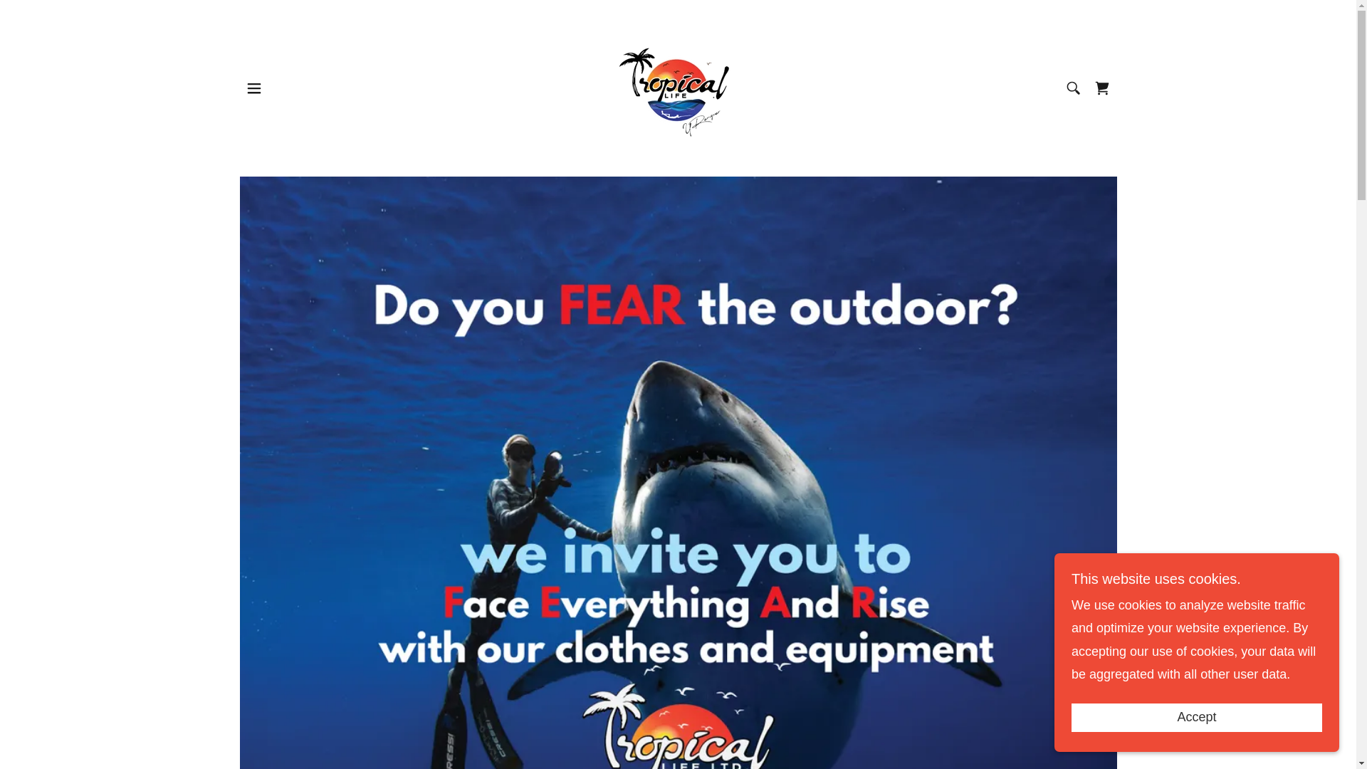 website screenshot of https://tropicallifeusa.com/