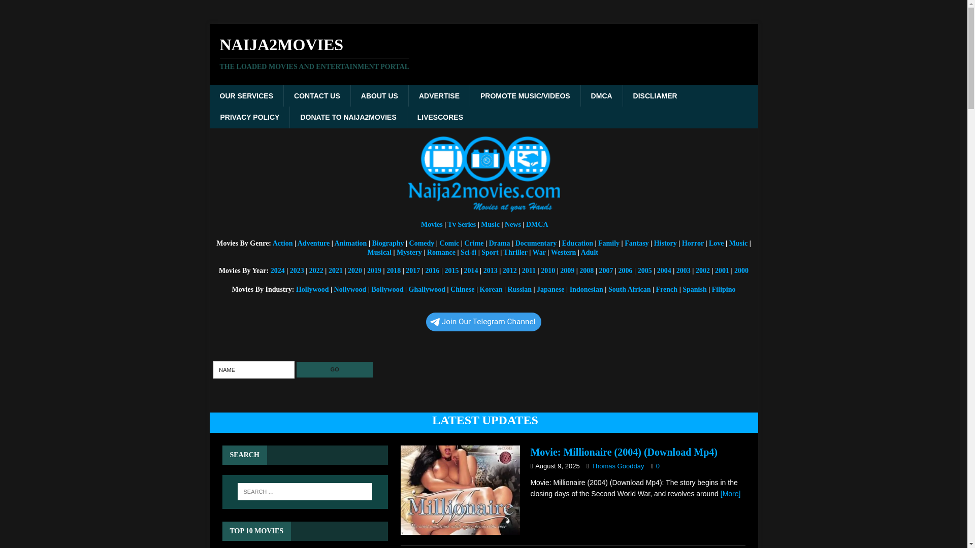website screenshot of https://naija2movies.com.ng/