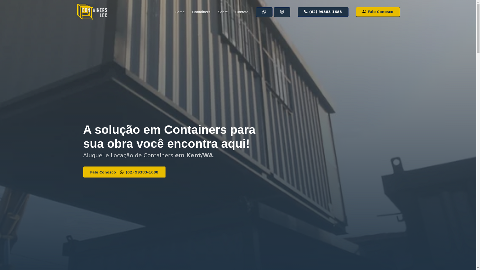 website screenshot of https://lcccontainers.com.br/