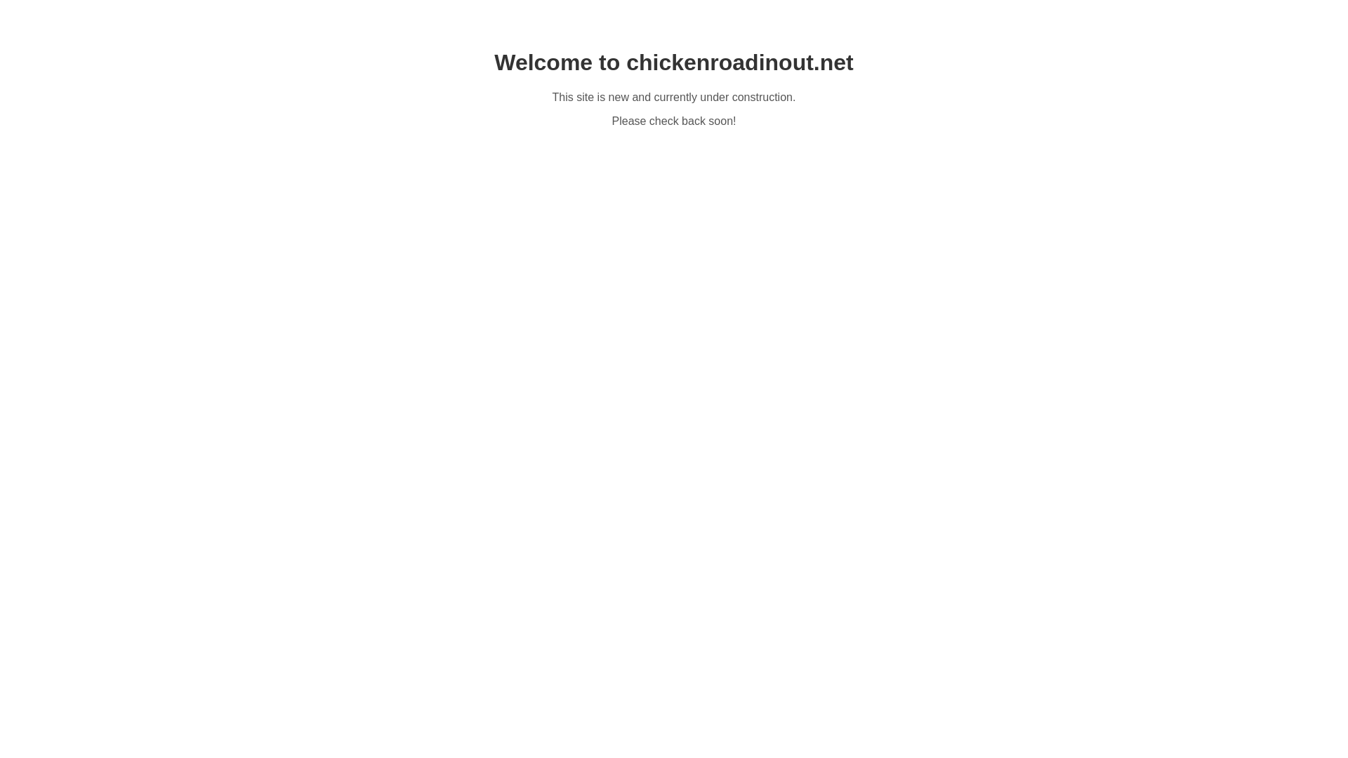 website screenshot of https://chickenroadinout.net/