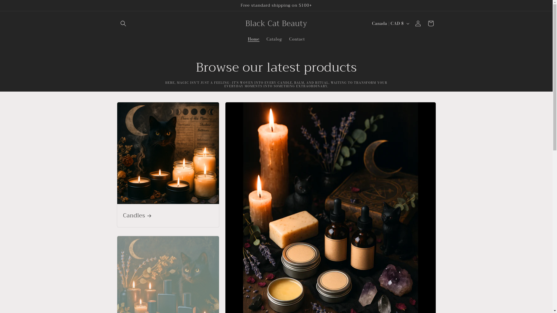 website screenshot of https://blackcatbeautyyxe.com/