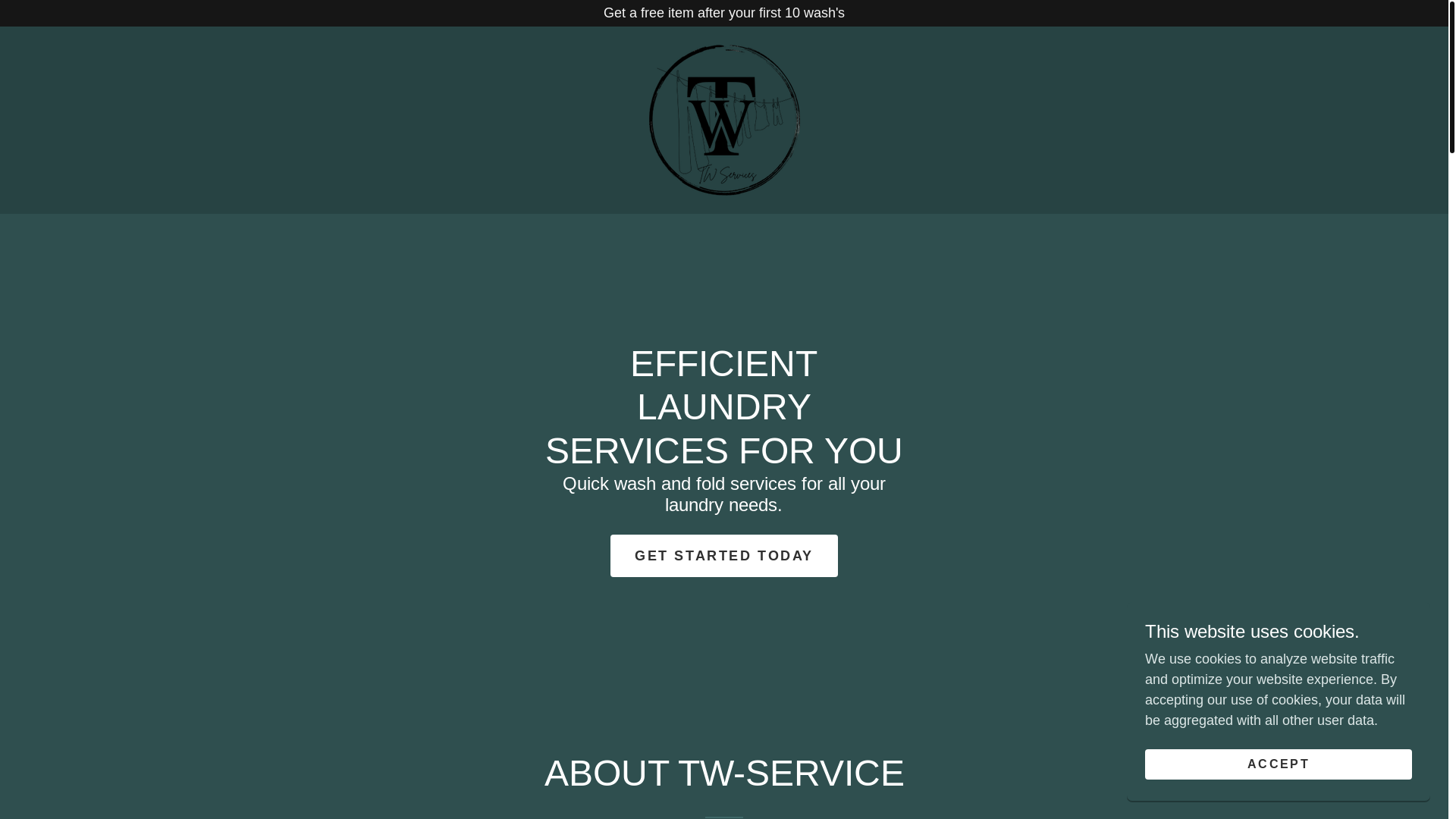 website screenshot of https://twservices25.com/