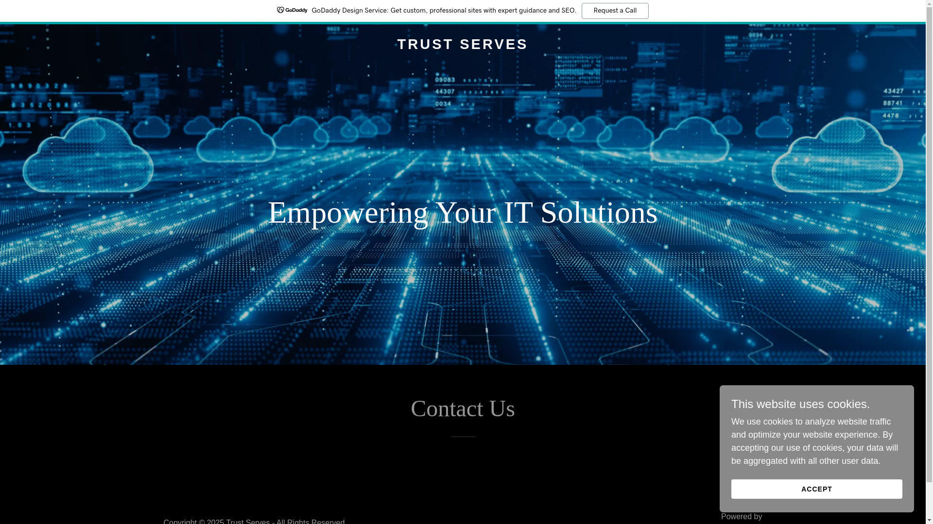 website screenshot of https://trustserves.com/