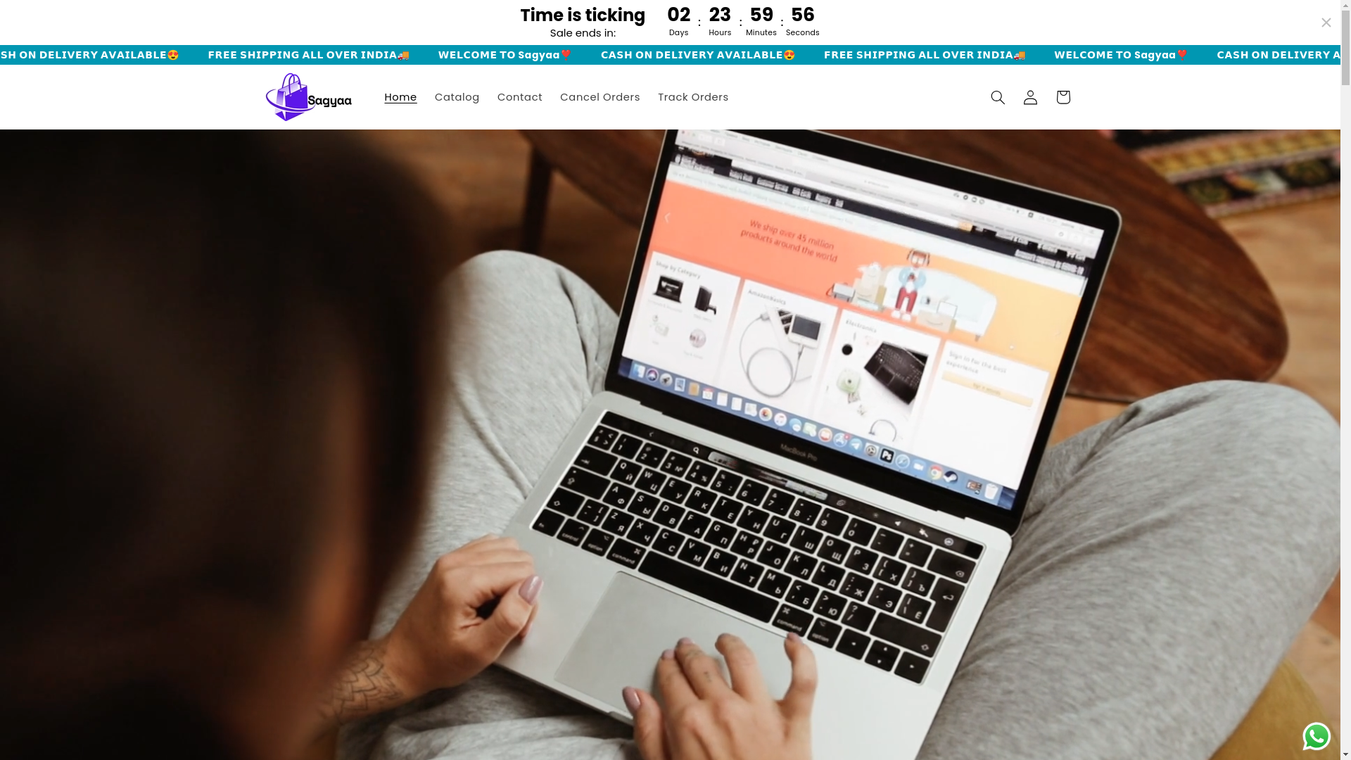 website screenshot of https://sagyaa.shop/