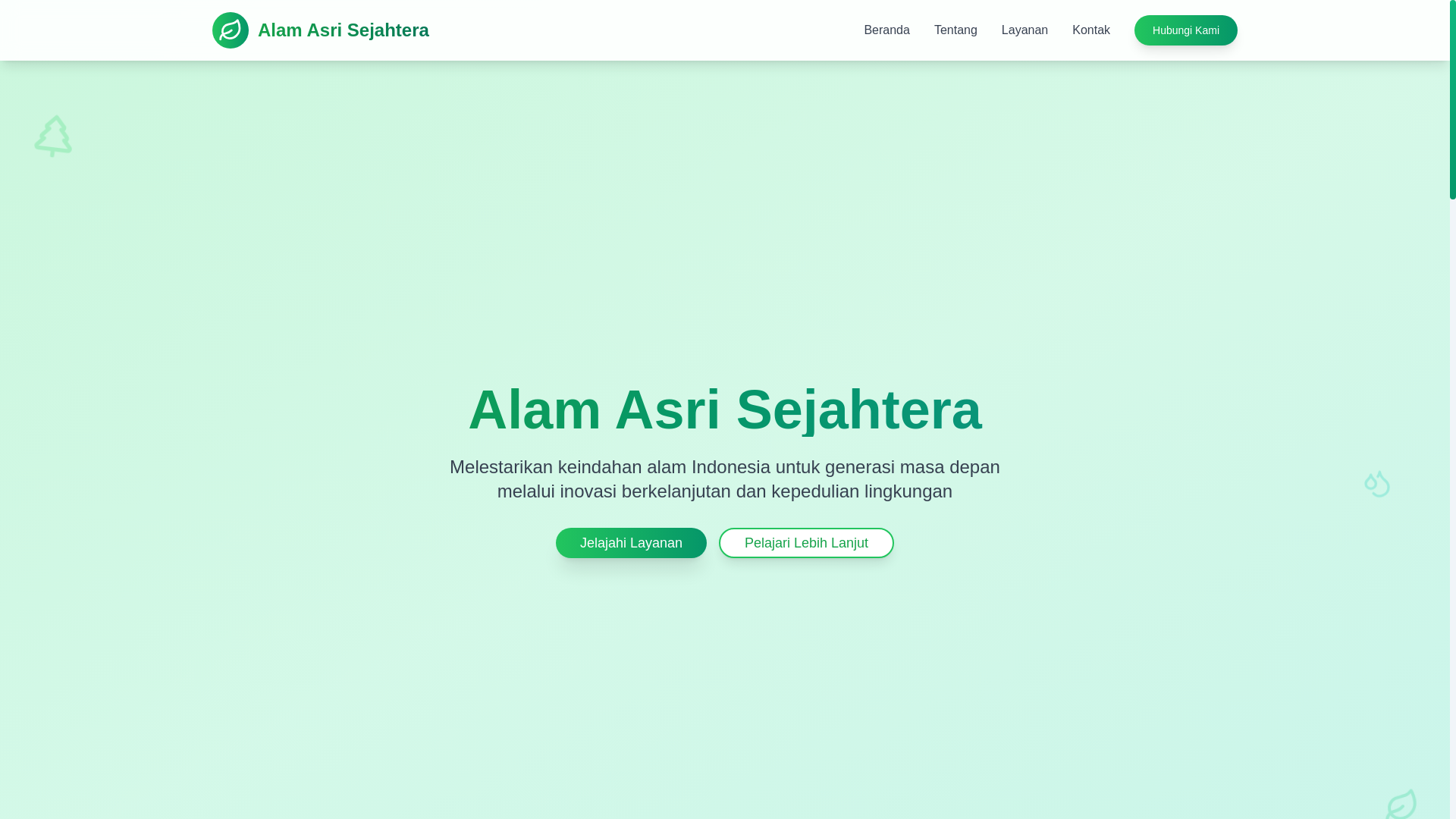 website screenshot of https://alamasrisejahtera.com/