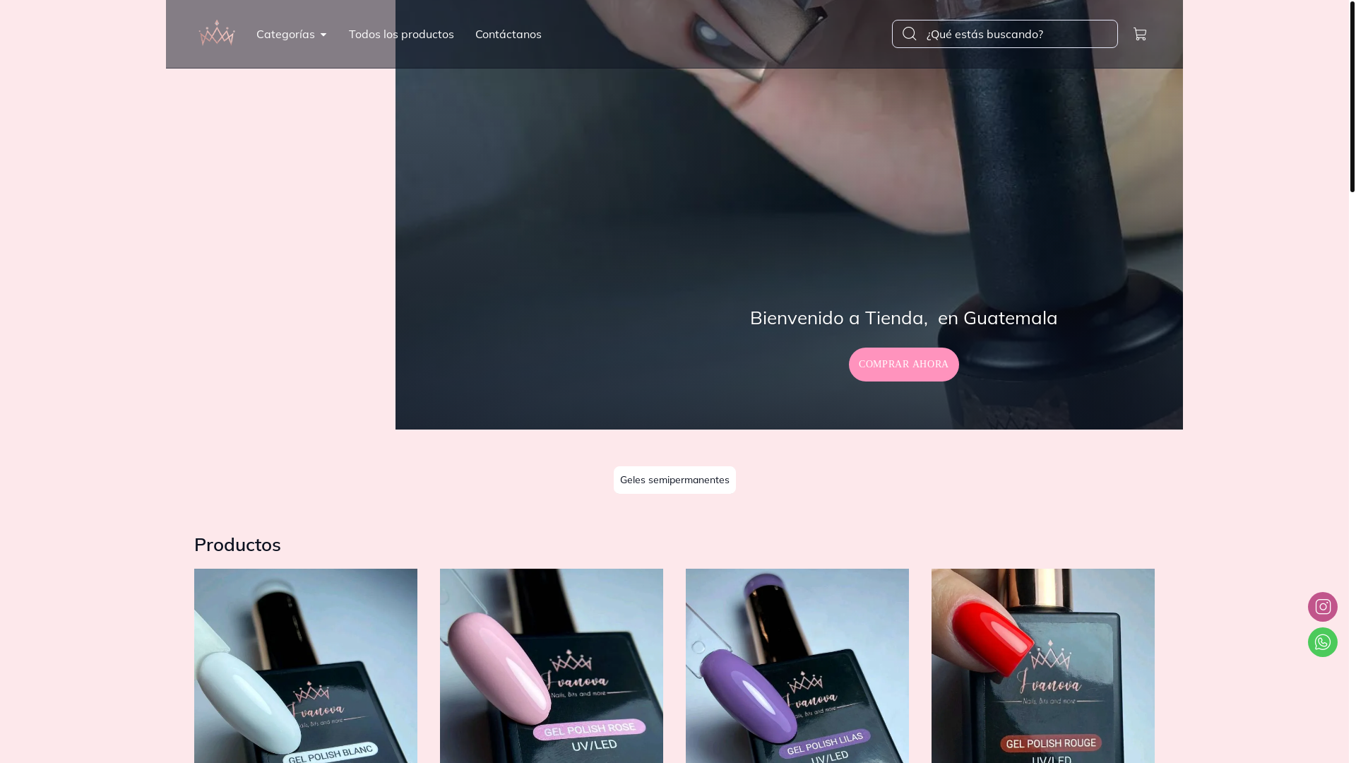 website screenshot of https://ivanailsgt.com/