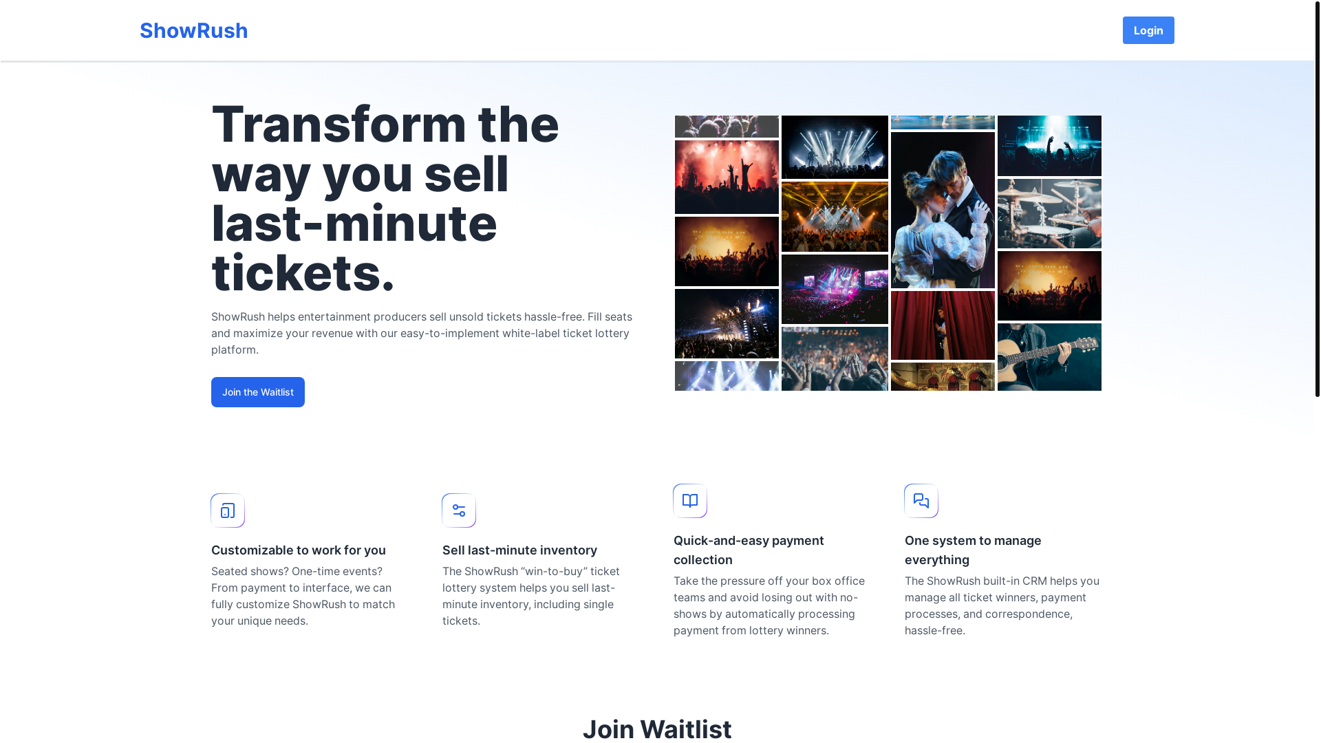 website screenshot of https://show-rush-11tee.kinsta.app
